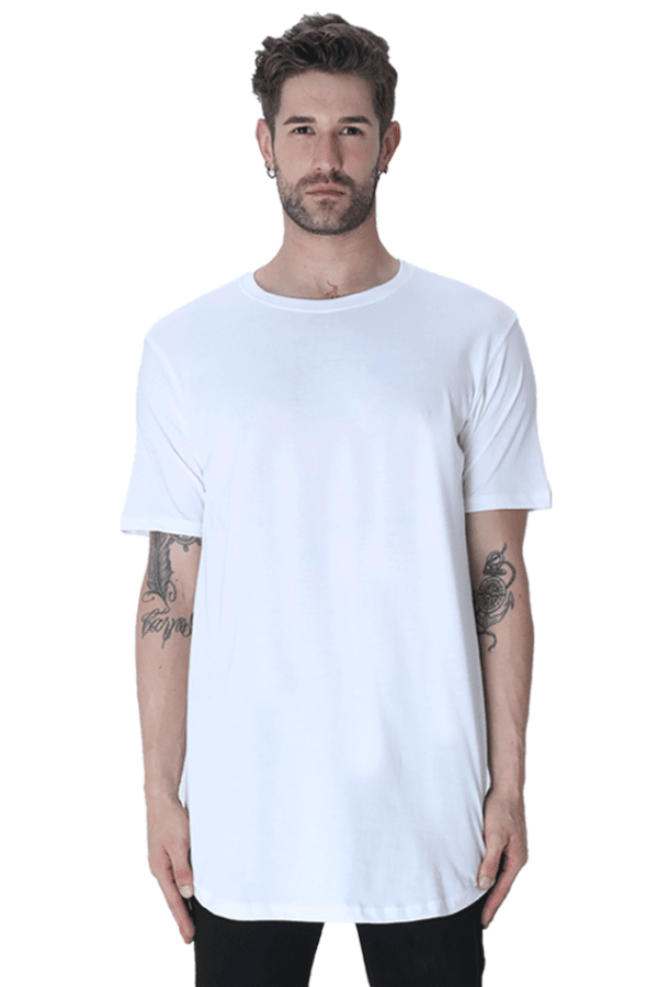 Longline Curved T-Shirt