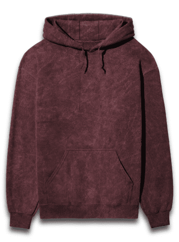 Acid Wash Hooded Sweatshirt